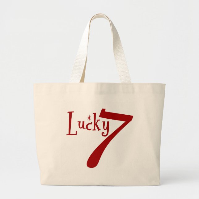 Bolso De Tela Gigante Lucky 7 Classic Bag (Frente)