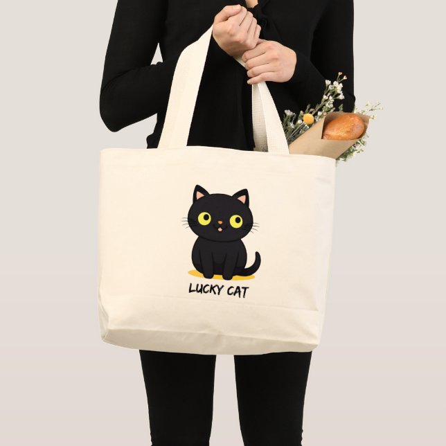Bolso De Tela Gigante Lucky Cat (Anverso (producto))