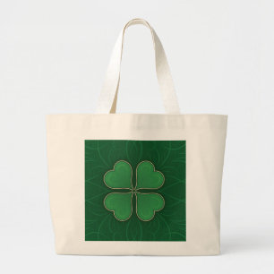Bolso De Tela Gigante Lucky Shamrock