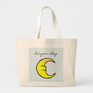 Bolso De Tela Gigante Luna y estrellas