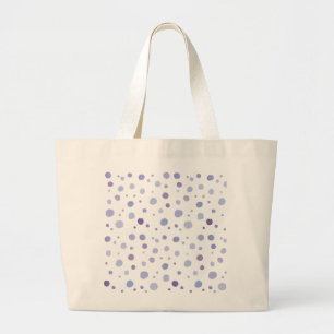 Bolso De Tela Gigante lunares pintados a mano