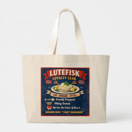 Bolso De Tela Gigante Lutefisk Loyalty Club Norwegian Tote Bag