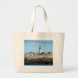 Bolso De Tela Gigante Machias Seal Island Lighthouse Jumbo Tote Bag