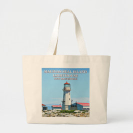 Bolso De Tela Gigante Machias Seal Island Lighthouse Jumbo Tote Bag