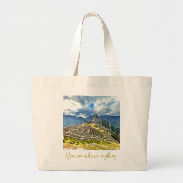 Bolso De Tela Gigante Machu Picchu Tote Bag (Frente)