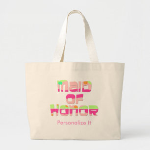 Bolso De Tela Gigante Made personalizada de honor Tote Bag