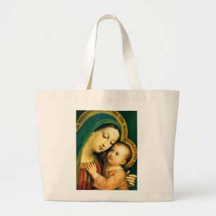 BOLSO DE TELA GIGANTE MADONNA E HIJO