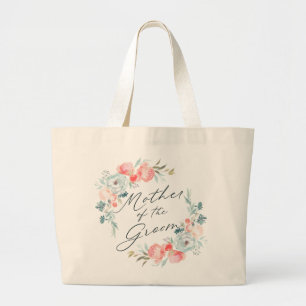 Bolso De Tela Gigante Madre de la corona floral de los jardines francese