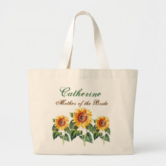 Bolso De Tela Gigante Madre de los girasoles del vintage del nombre del