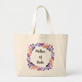 Bolso De Tela Gigante Madre De Novia Floral Wreath