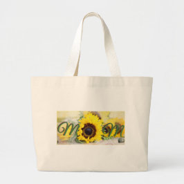 Bolso De Tela Gigante Madre del girasol