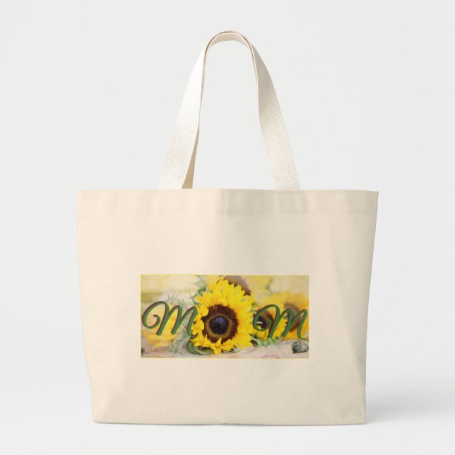 Bolso De Tela Gigante Madre del girasol (Frente)