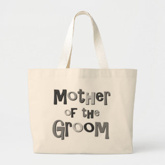 Bolso De Tela Gigante Madre del gris del novio