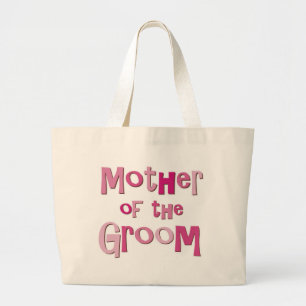 Bolso De Tela Gigante Madre del rosa Brown del novio