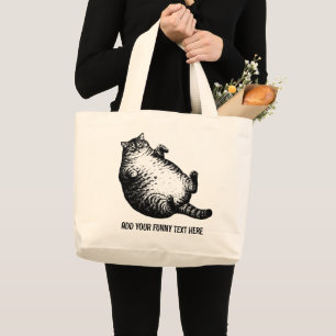 Bolso De Tela Gigante Madre Gata Soy Pero Solo Piel y Huesos Para Amante