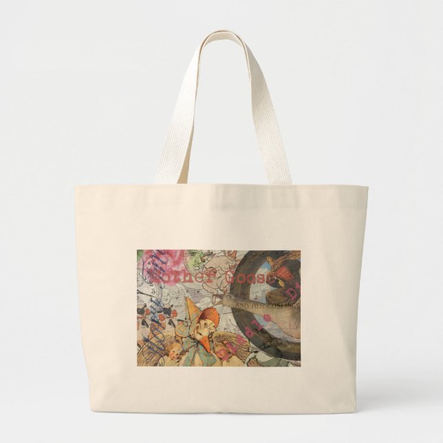 Bolso De Tela Gigante Madre Gosa Nursery Rhyme Fairy Tale (Frente)