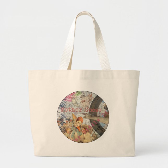 Bolso De Tela Gigante Madre Gosa Nursery Rhyme Fairy Tale (Frente)