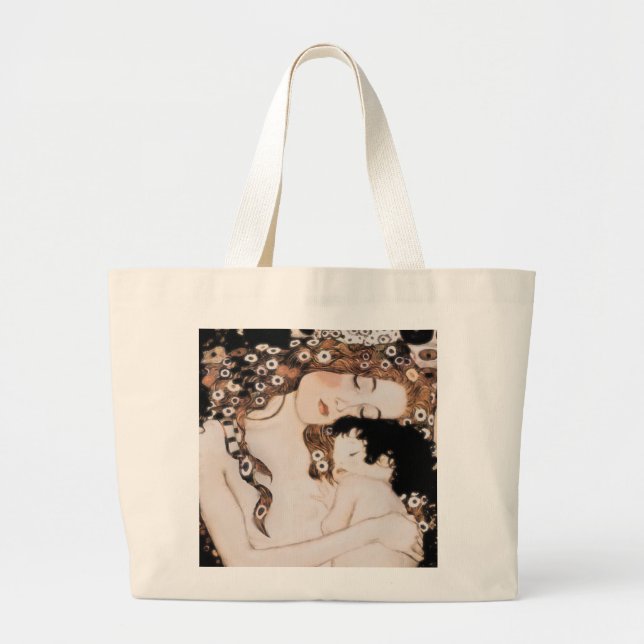 Bolso De Tela Gigante Madre y niño de Gustavo Klimt (Frente)