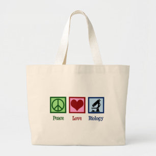 Bolso De Tela Gigante Maestra de Biología de Paz Amor