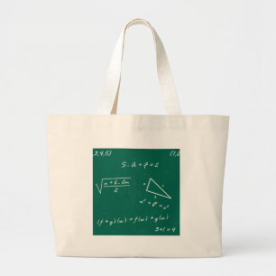 Bolso De Tela Gigante maestro de matemáticas algebra geek