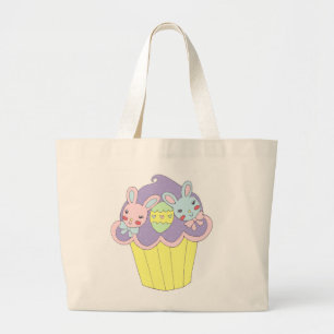 Bolso De Tela Gigante Magdalena linda de los conejitos de pascua