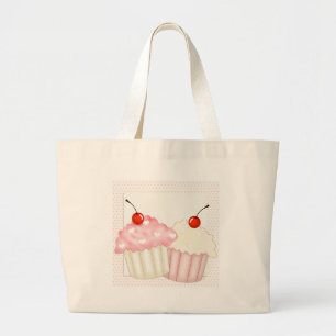 Bolso De Tela Gigante Magdalenas rosadas