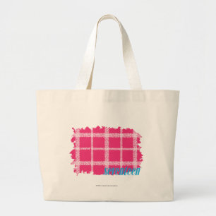 Bolso De Tela Gigante Magenta 4 de la tela escocesa