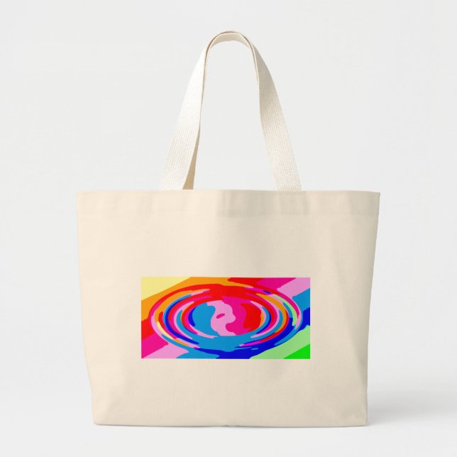 Bolso De Tela Gigante Magia arcoiris (Frente)
