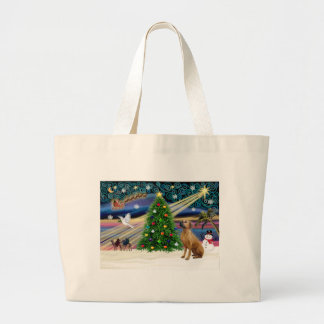 Bolso De Tela Gigante Magia de Navidad-Rhodesian Ridgeback-lkup