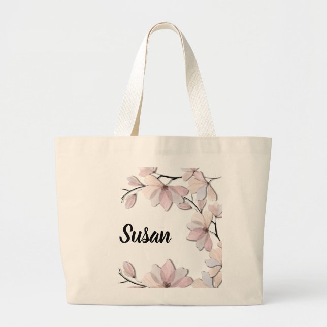 Bolso De Tela Gigante Magnolia Blossom Tote Bag con encanto (Frente)