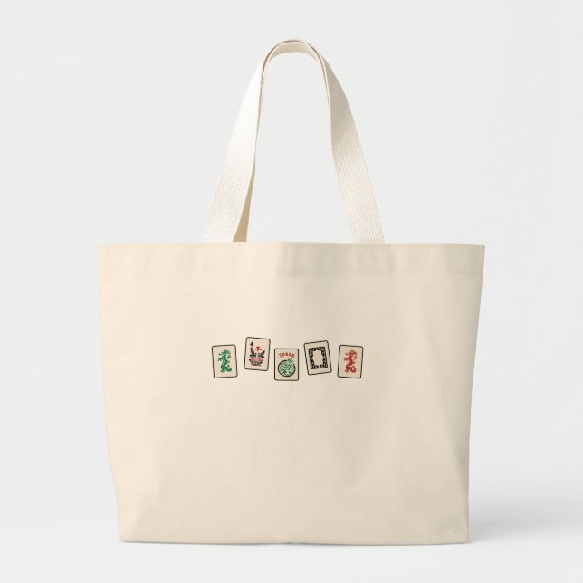 Bolso De Tela Gigante Mah Jong Gift, Mah Jongg Tote Bag (Frente)