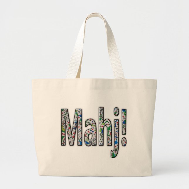 Bolso De Tela Gigante Mahjong Large Tote Bag - Mahj! (Frente)