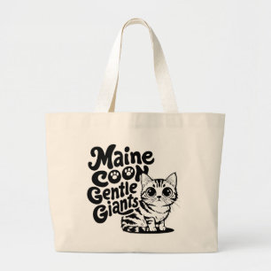 Bolso De Tela Gigante Maine Coon Gentle Giants Cat