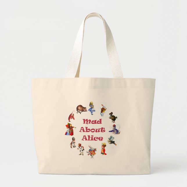 BOLSO DE TELA GIGANTE ¡MAL ACERCA DE ALICE! (Frente)