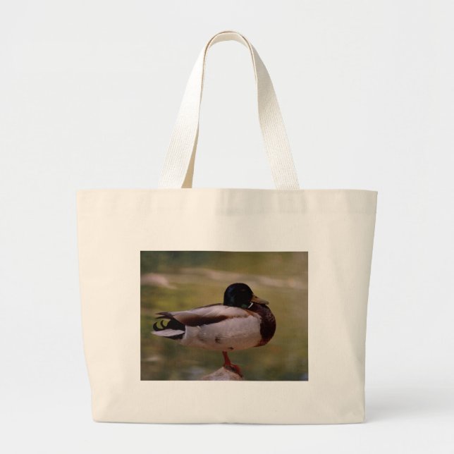 Bolso De Tela Gigante Mallard Duck (Frente)
