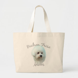 Bolso De Tela Gigante Mamá 2 de Bichon Frise