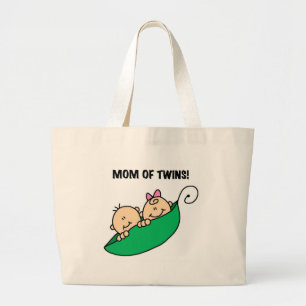 Bolso De Tela Gigante Mamá de gemelos en polos y regalos