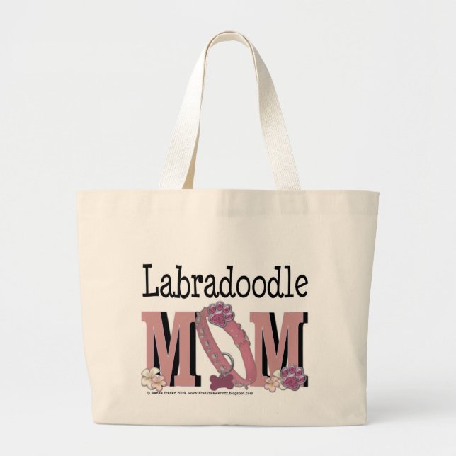 Bolso De Tela Gigante MAMÁ de LabraDoodle (Frente)
