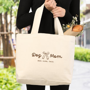 Bolso De Tela Gigante Mamá de Perro Adorable Personalizado