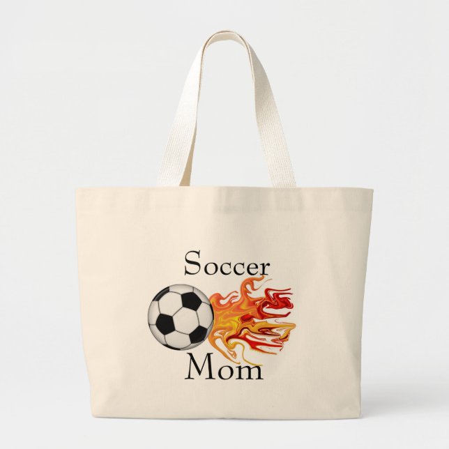 Bolso De Tela Gigante Mamá del fútbol (Frente)