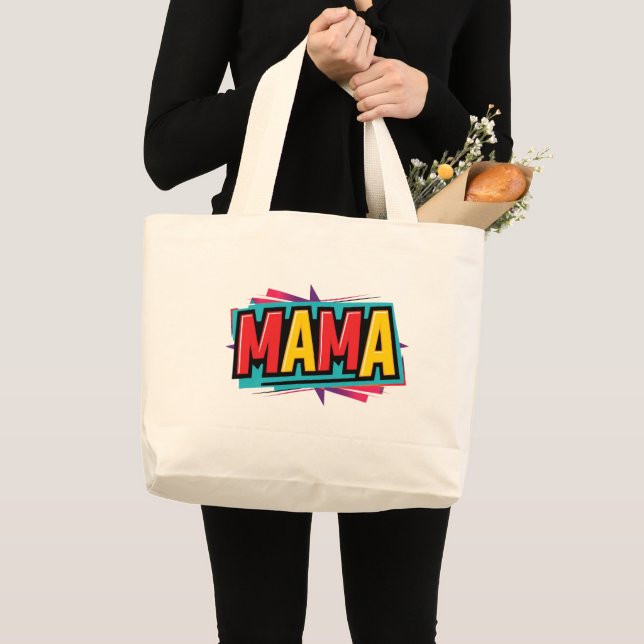 Bolso De Tela Gigante mamá madre madre madre (Anverso (producto))