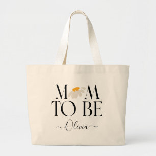 Bolso De Tela Gigante Mamá será un regalo floral de recién nacido de