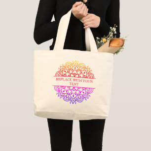 Bolso De Tela Gigante Mandala