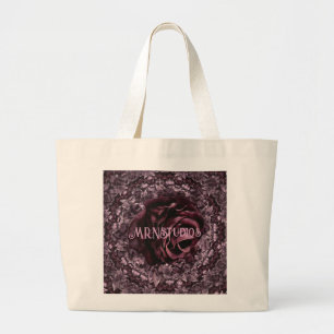 Bolso De Tela Gigante Mandala de rosa 
