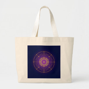 Bolso De Tela Gigante Mandala Sagrado Celestial – Geometría Mística