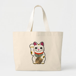 Bolso De Tela Gigante Maneki Neko