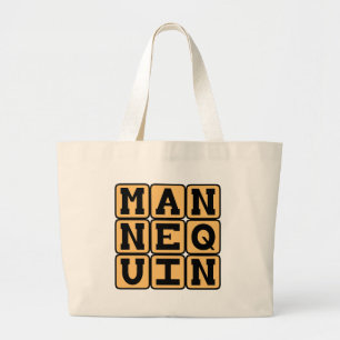 Bolso De Tela Gigante Maniquí, Muñeco de Moda