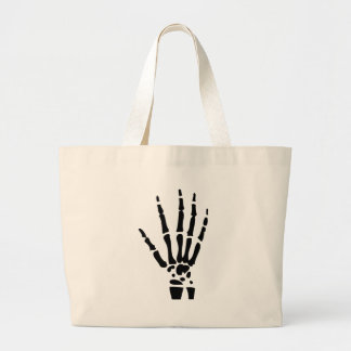Bolso De Tela Gigante mano asustadiza Halloween del hueso