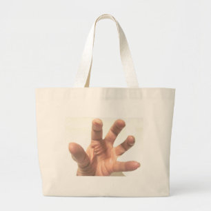 Bolso De Tela Gigante Mano de Grabación