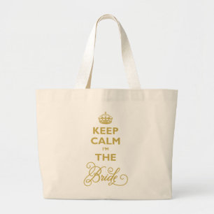 Bolso De Tela Gigante Mantengan la calma soy el Boda gracioso del guión